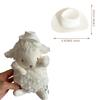 20 Pieces Plastic Mini Cowboy Hat for Crafts Mini Cowboy Hats Mini Sombrero Hats Drink Hat Cowgirl Hat Doll Hat Mini Cowgirl Hats for Drinks(White) view 4
