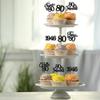 Gyufise 30Pcs 80th Birthday Cupcake Toppers 80 Fabulous Cupcake Picks Cheers to 80 1946 Cake Decorations for Happy 80th Birthday Wedding Anniversary Party Decoration Supplies Black view 4