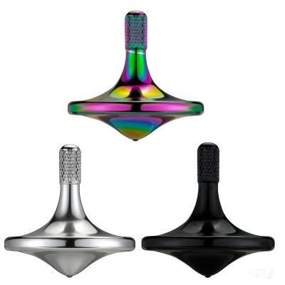 CHEETOP Precision Metal Spinning Top, Spin Smooth for A Long Time, Best Spin Time Over 8 Minutes, Perfect Balance Well Made EDC Desktop Gyro Toy for Office for Adults | Unique Gift (3PCS)
