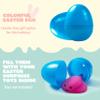 JOYIN 200PCS Easter Eggs, Empty 2.3" 194PCS Colorful with 6PCS Golden Eggs Bulk Plastic Fillable for Easter Hunt Party Favor Basket Stuffers Filler Classroom Prize Supplies Decor view 3