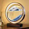 PROPFE Moving Sand Art Picture Flowing Sand Painting,Round Glass 3D Deep Sea Sandscape in Motion Display Quicksands Painting Frame,Relaxing Desktop Home Decor Party Gift view 4