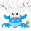 Maxx Bubbles Dancing Crab Bubble Machine - Moving Bubble Blower for Kids | Lights Up and Plays Music | 4oz Bottle of Bubble Solution - Sunny Days Entertainment,Blue view 1