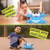 Maxx Bubbles Dancing Crab Bubble Machine - Moving Bubble Blower for Kids | Lights Up and Plays Music | 4oz Bottle of Bubble Solution - Sunny Days Entertainment,Blue view 2