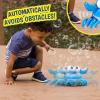 Maxx Bubbles Dancing Crab Bubble Machine - Moving Bubble Blower for Kids | Lights Up and Plays Music | 4oz Bottle of Bubble Solution - Sunny Days Entertainment,Blue view 4