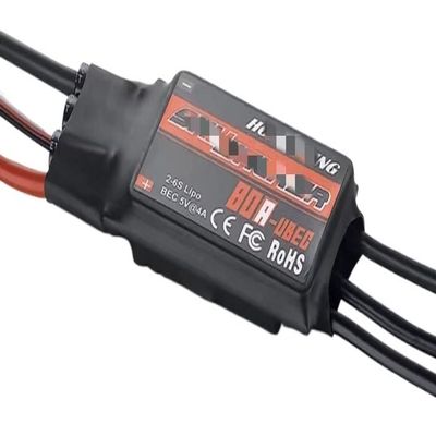 APEFIT Drone Accessories for RCMOY 15A 20A 30A 40A 50A 60A 80A ESC Speed Controller with UBEC for RC Airplanes Helicopter Compatible for Hobbywing for Skywalker Replaceable (Color : 80A)