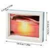 PROPFE Quicksand Painting Ornament 3D Landscape Scattered Sand Painting Desktop Moving Sand for Home Decor and view 3