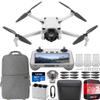 DJI Mini 3 Camera Drone Quadcopter + RC Smart Controller (With Screen) + Fly More Kit, 4K Video, 38min Flight Time, True Vertical Shooting, Intelligent Modes Bundle w/Deco Gear Backpack +Accessories view 1