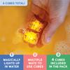 Glo Pals x Daniel Tiger's Neighborhood Water-Activated Bath Toy with 4 Reusable Light-Up Cubes for Sensory Play (Cubes Only) view 2