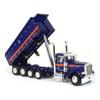 DCP 1/64 Blue & Orange Peterbilt 379 w/Quad-Axle MAC Dump Body 60-1346 view 2