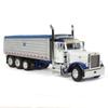 DCP 1/64 White/Blue Peterbilt 379 w/Tri-axle Chrome MAC Dump Body 60-1343 view 2
