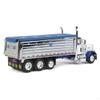 DCP 1/64 White/Blue Peterbilt 379 w/Tri-axle Chrome MAC Dump Body 60-1343 view 3