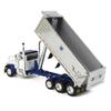 DCP 1/64 White/Blue Peterbilt 379 w/Tri-axle Chrome MAC Dump Body 60-1343 view 4
