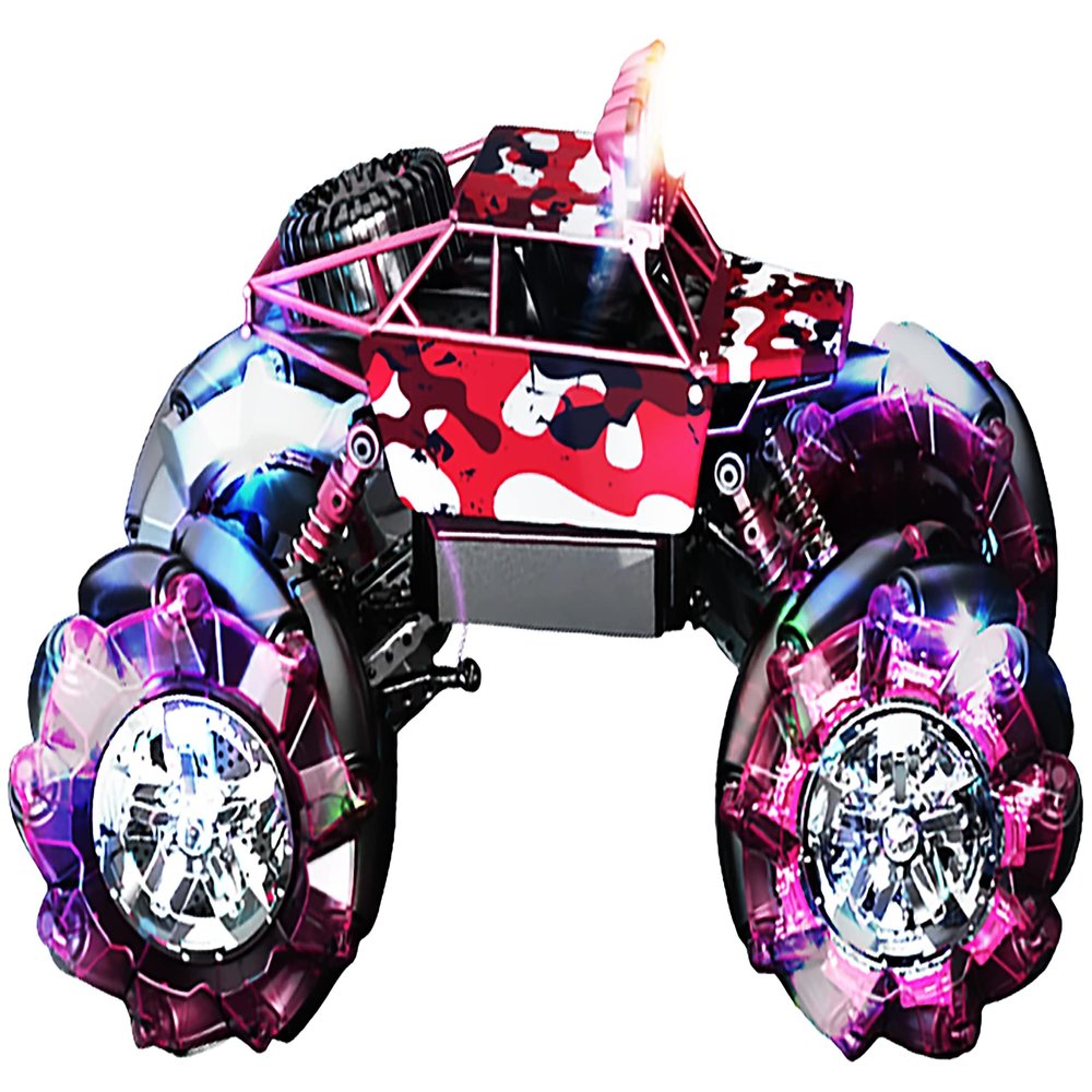 Chandler RC Car Rechargeable USB Dual Grip Remote Control Hand Gesture Sensor an Off Road Climbing Drift Stunt Car HBD88-P7 (Red)