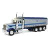 DCP 1/64 Silver & Blue Peterbilt 379 w/Tri-Axle MAC Dump Body 60-1342 view 1