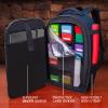 ENHANCE MTG Backpack - Collector's Edition TCG Backpack for Deck Boxes, Sleeved Cards, Playmats, MTG Accessories - Customizable Card Organization with Built-in Defender Screen (Dragon Blue) view 2