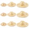 AUEAR, 9 Pack Straw Mini Hat Cute Knitting Cap Dress for House Decoration 3 Sizes view 1