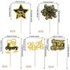 30 PCS 2026 Happy New Year Cupcake Toppers Glitter Fireworks Cheers to 2026 Cupcake Picks for Welcome 2026 Happy New Year Theme Holiday Party Cake Decorations Supplies view 2
