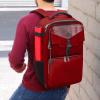 ENHANCE MTG Backpack - Collector's Edition TCG Backpack for Deck Boxes, Sleeved Cards, Playmats, MTG Accessories - Customizable Card Organization with Built-in Defender Screen (Dragon Red) view 4