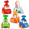ALASOU 4 PCS Animal Car Toys for 1 Year Old Boy Girl|Baby Toys 1 Year Old Boy Gifts for Toddlers 1-3|Vehicle Toy Set for Toddler Toys 1-2|1st Birthday Gift for Infant 12 18 Months view 1