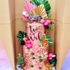 JeVenis Pink Jungle Animals Cake Decoration Pink Wild One Party Supplies Girl Jungle Safari Cake Decoration Two Wild Cake Topper Baby Shower Birthday Decoration view 1