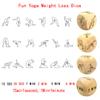 4Pcs Luxury Fun Couple Yoga Dice Naughty Night Dice/Night Ideas Dice Challenges Game Dice Decision Dice Gift for Adults-Improve Love of Lover Gift view 4