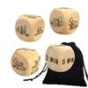 4Pcs Natural Romantic Talking Love Yoga Naughty Night Dice Couple Bedroom Game Dice for Adults/Love Dice Party Dice-Improve Love of Lover Gift view 1