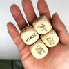 4Pcs Natural Romantic Talking Love Yoga Naughty Night Dice Couple Bedroom Game Dice for Adults/Love Dice Party Dice-Improve Love of Lover Gift view 2
