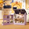 Spilay Dollhouse DIY Miniature Wooden Furniture Kit,Mini Handmade Doll House with LED,1:24 Scale Creative Woodcrafts for Adult Friend Lover Birthday Gift D32 view 3