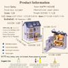 Spilay Dollhouse DIY Miniature Wooden Furniture Kit,Mini Handmade Doll House with LED,1:24 Scale Creative Woodcrafts for Adult Friend Lover Birthday Gift D32 view 4