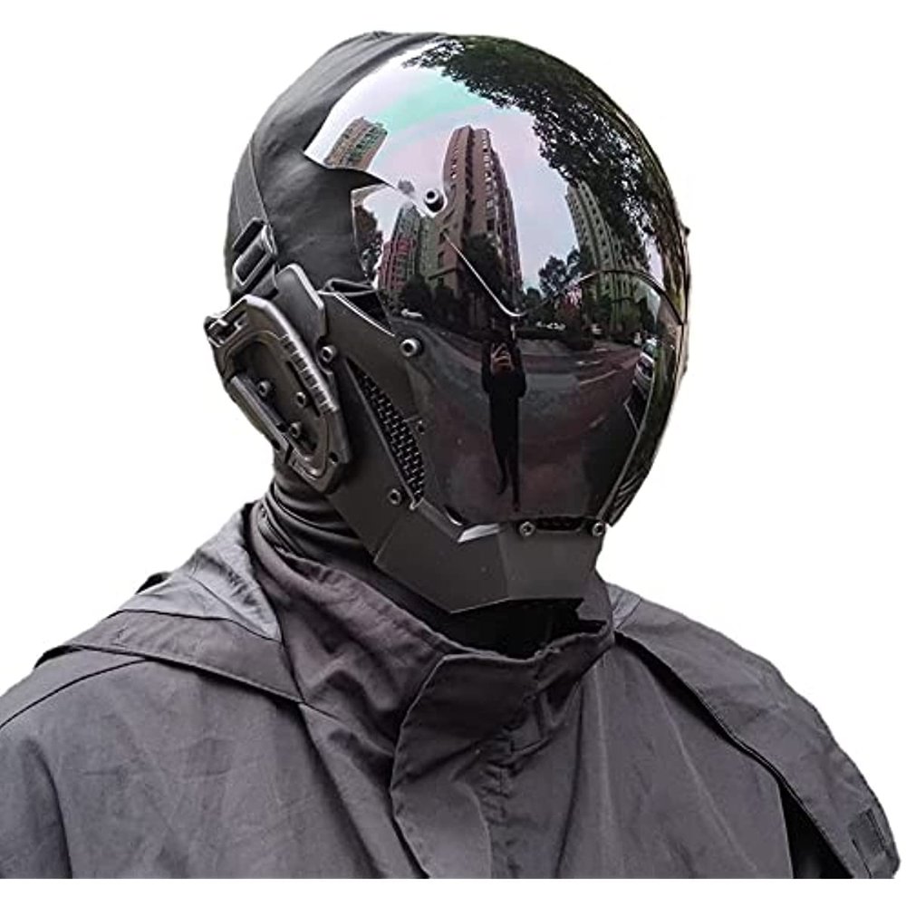 MAKSJIU Cosplay Halloween Party Mask,Punk Mask, Personalized Cool Street Photography Props