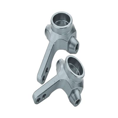 GPM Upgrades Alloy Front Knuckle Arm for Ta03F & Cc01 & Land Rover Defender 90 Cc01 (58657) Rc Cars (Silver)