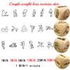 4Pcs Luxury Wooden Yoga Fitness Exercise Decision Dice Night Naughty Dice/Running Sports Game Dice Couple Dice Portable Choices Gift Gift view 2