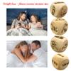 4Pcs Luxury Wooden Yoga Fitness Exercise Decision Dice Night Naughty Dice/Running Sports Game Dice Couple Dice Portable Choices Gift Gift view 4