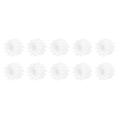 DMiotech 10 Pack 8 Teeth Plastic Gears Model 082A Reduction Gear Plastic Worm Gears for DIY Craft Subjects