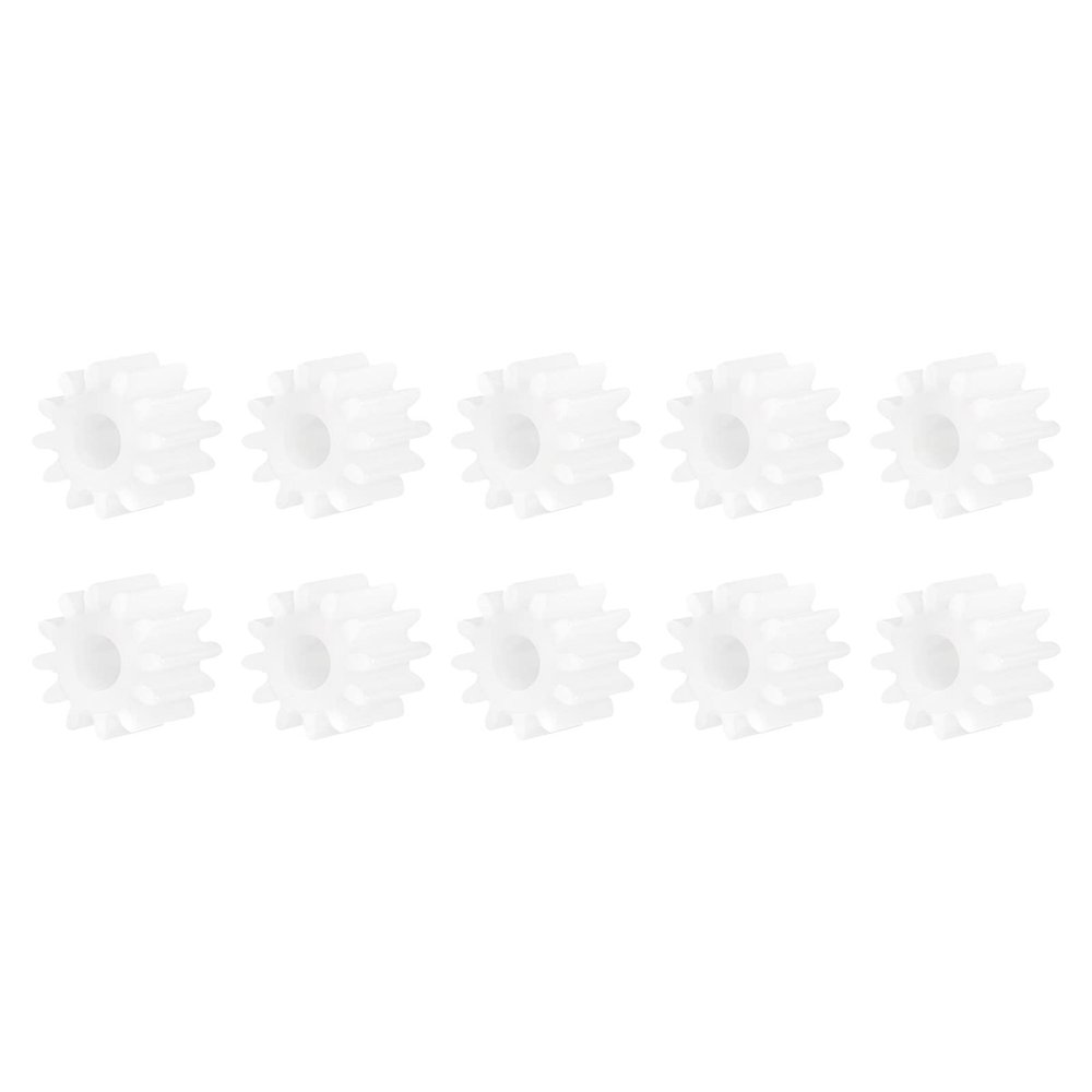 DMiotech 10 Pack 8 Teeth Plastic Gears Model 082A Reduction Gear Plastic Worm Gears for DIY Craft Subjects