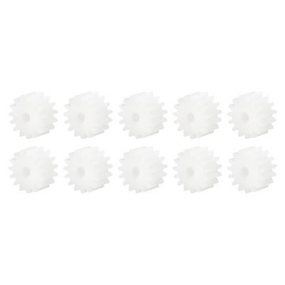 DMiotech 10 Pack 16 Teeth Plastic Gears Model 162A Reduction Gear Plastic Worm Gears for DIY Craft Subjects