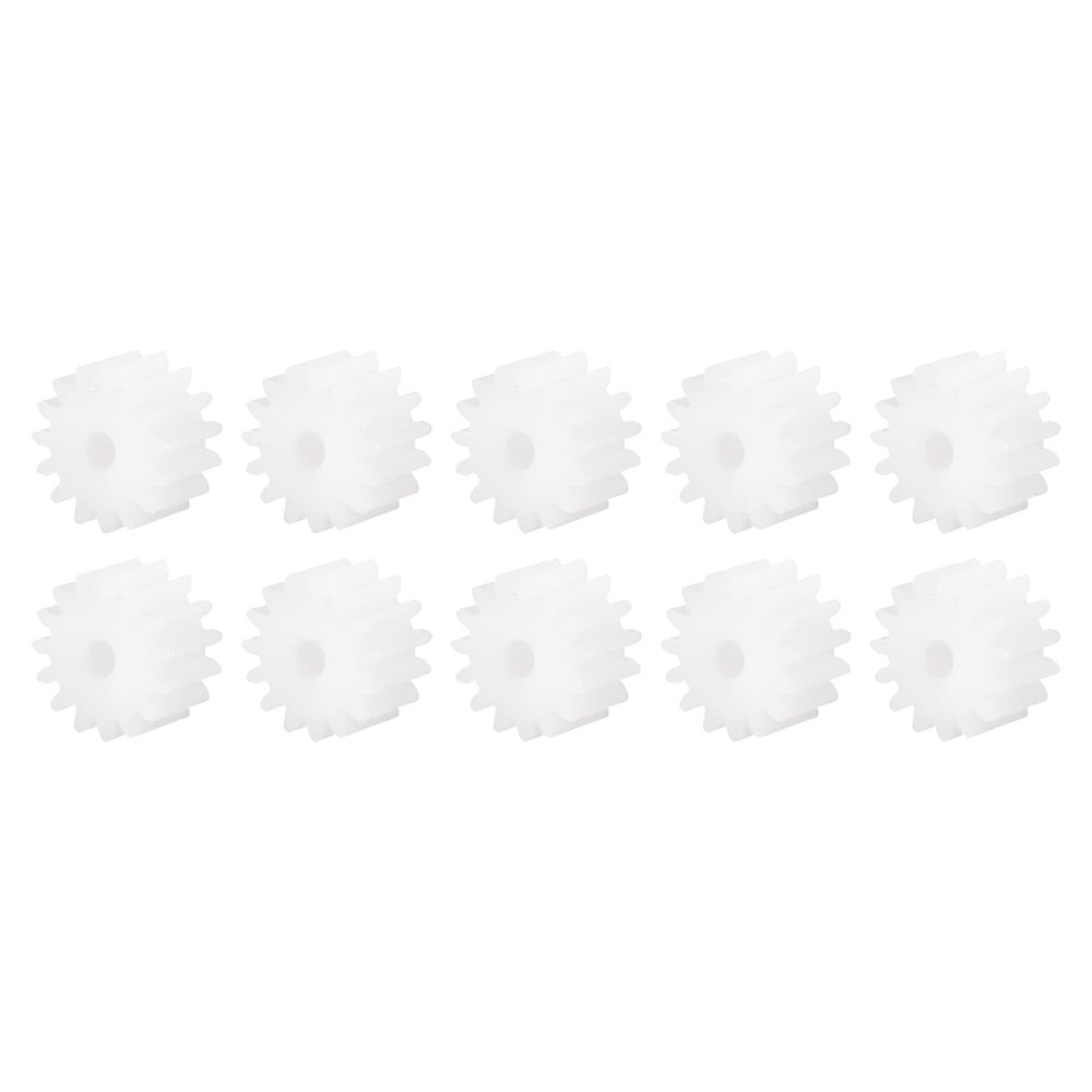 DMiotech 10 Pack 16 Teeth Plastic Gears Model 162A Reduction Gear Plastic Worm Gears for DIY Craft Subjects