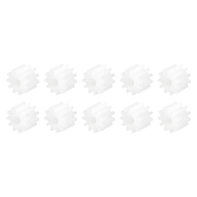 DMiotech 10 Pack 11 Teeth Plastic Gears Model 112A Reduction Gear Plastic Worm Gears for DIY Cars, Robots, Model Making
