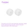 DMiotech 20 Pack 14 Teeth Plastic Gears Model 142A Reduction Gear Plastic Worm Gears for DIY Cars, Robots, Model Making view 4