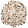 200 PCS Wood Spelling Tiles DIY Wooden Letters for Spelling Wood Tile Game view 1