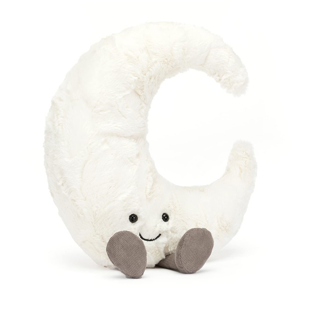 Jellycat Amuseables Moon Stuffed Toy, Medium 10.5" - Moon Plush - Fun Gift Idea