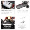 WLtoys XKS 104001 RC Car 45km/h High Speed Racing Car 1/10 2.4GHz RC Buggy 4WD Racing Off-Road Drift Car (104001 1 * 2200mAH) view 3
