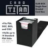 Titan Slab Box Single Row - Trading Card Storage Box for Sports and TCG Cards - Card Case Fits PSA, BGS, SGC and CSG Graded Card Slabs view 2