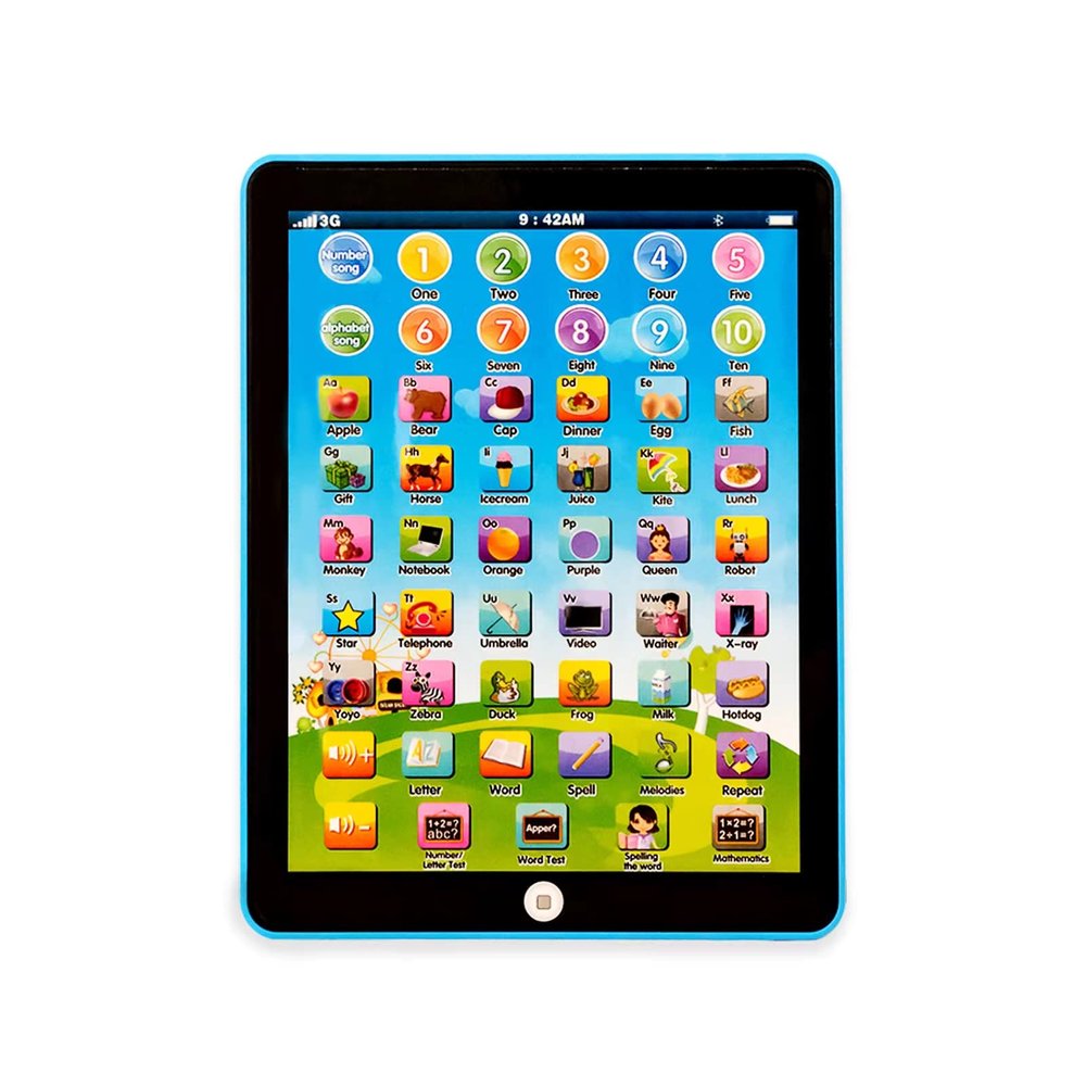 STOULKD Kids Tablet -Learning Pad,with 6 Games to Learn Music/Words/Learning Letters / Alphabet,Education Tablet for Kids for Boys & Girls 3 Years Up