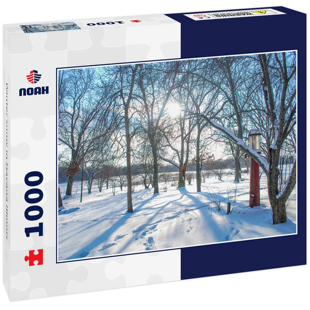 Noah Jigsaw Puzzle Winter Snow in Havana Illinois 1000 Pieces