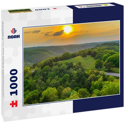 Noah Jigsaw Puzzle Sunset Over The Ozark Mountains in Arkansas 1000 Pieces