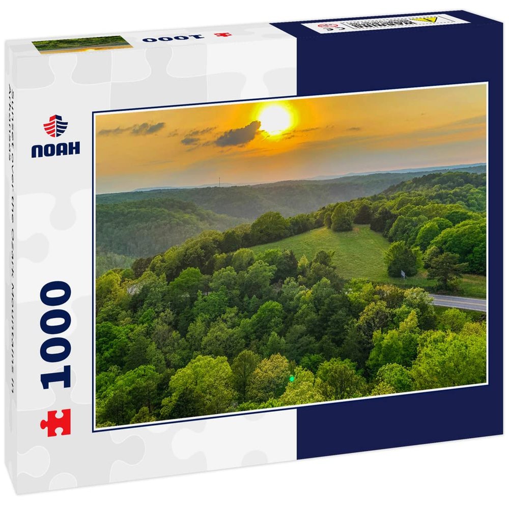 Noah Jigsaw Puzzle Sunset Over The Ozark Mountains in Arkansas 1000 Pieces