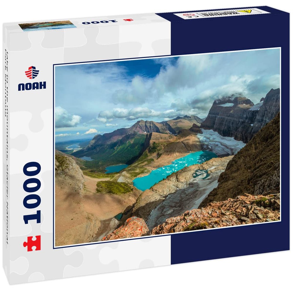 Noah Jigsaw Puzzle Lake in The Mountains, Glacier National Park Montana 1000 Pieces