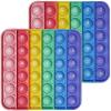 Alphabet Pop Fidget Toy Letters ABC Numbers Learning and Educational Toys Square Sensory Toys Popper Games Stress Relief Gifts for Kids Macaron 2 Packs Single Side(Uppercase and Lowercase Letters) view 1