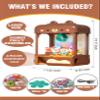 cxjoigxi Large Claw Machine for Kids Adults with Prizes, Adjustable Sound & Light, Mini Vending Machine for Girls Boys, Electronic Arcade Crane Game, Candy Dispenser Toy for Party Birthday Gifts, Bear view 3